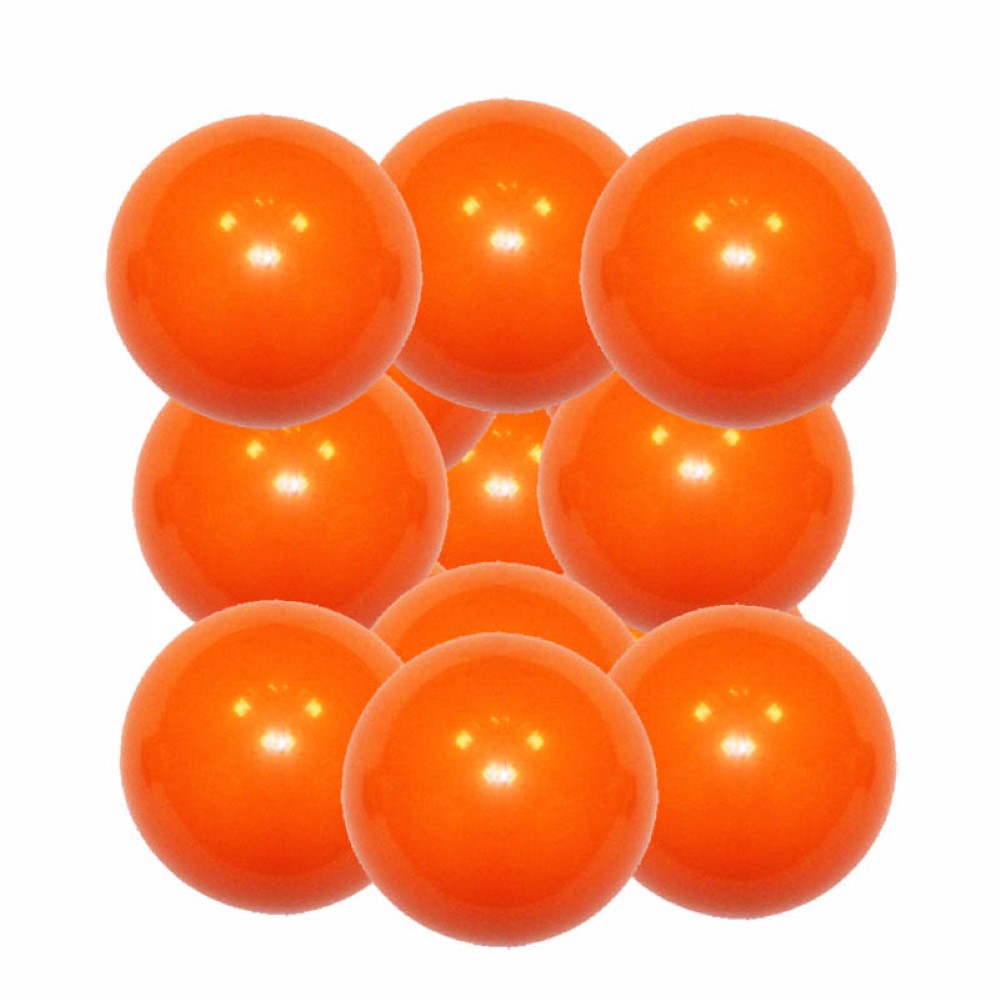 Pack Bola futbolin Superdura Naranja 36g gramos 34mm 12 unidades