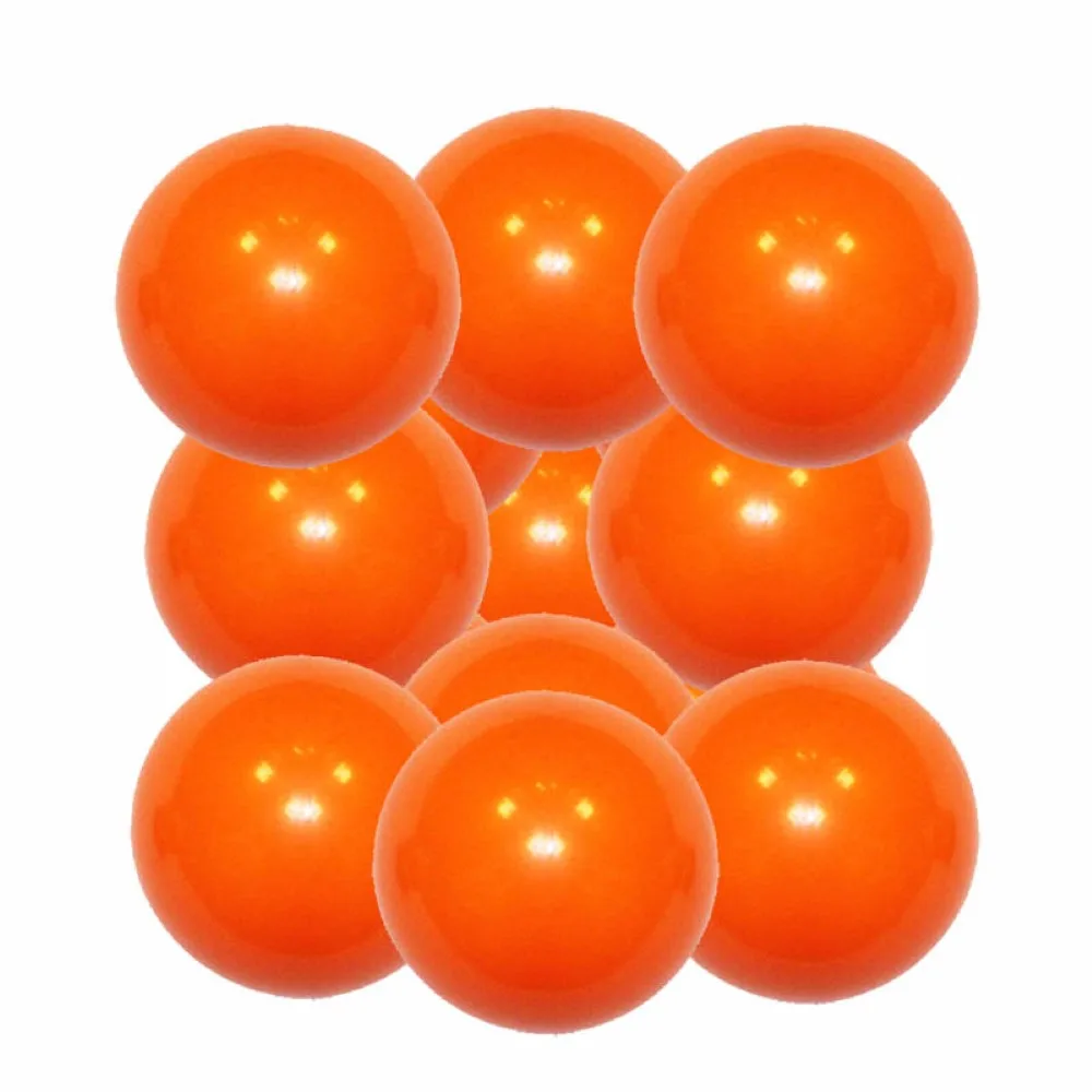 Pack Bola futbolin Superdura Naranja 36g gramos 34mm 12 unidades