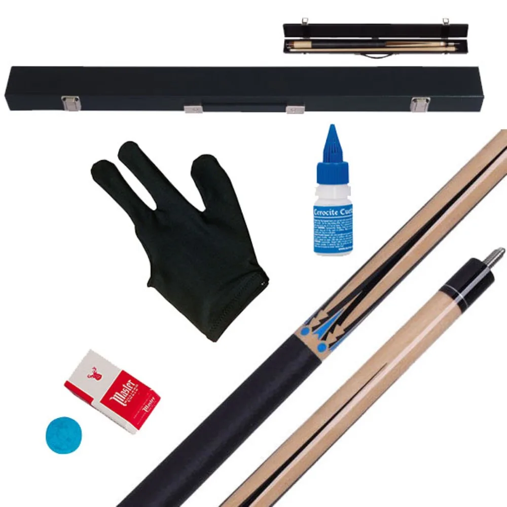 Pack Taco Billar Americano Atenas Taco + Funda + Repuestos