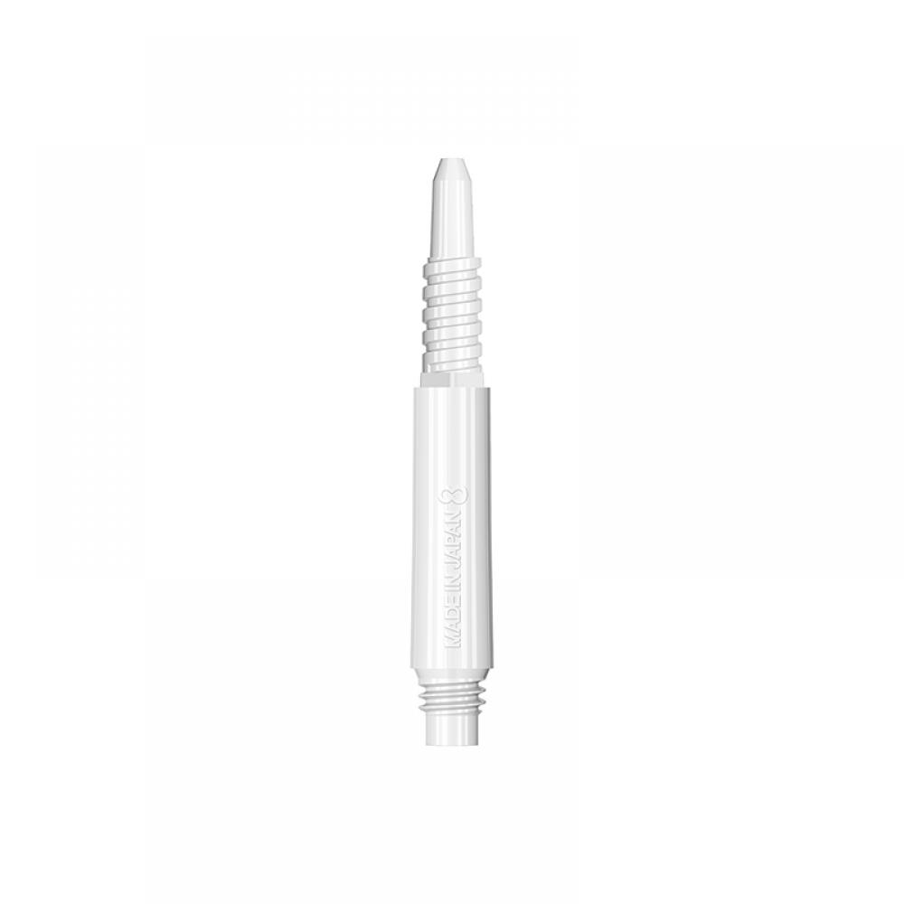  Cañas Shaft 8 Flights White Regular Fixed 19.0mm Set 3 Unid. 