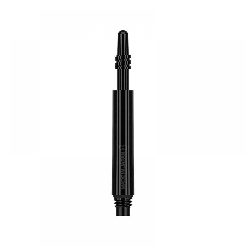  Cañas Shaft 8 Flights Black Regular Spin 26.0mm Set 3 Unid. 