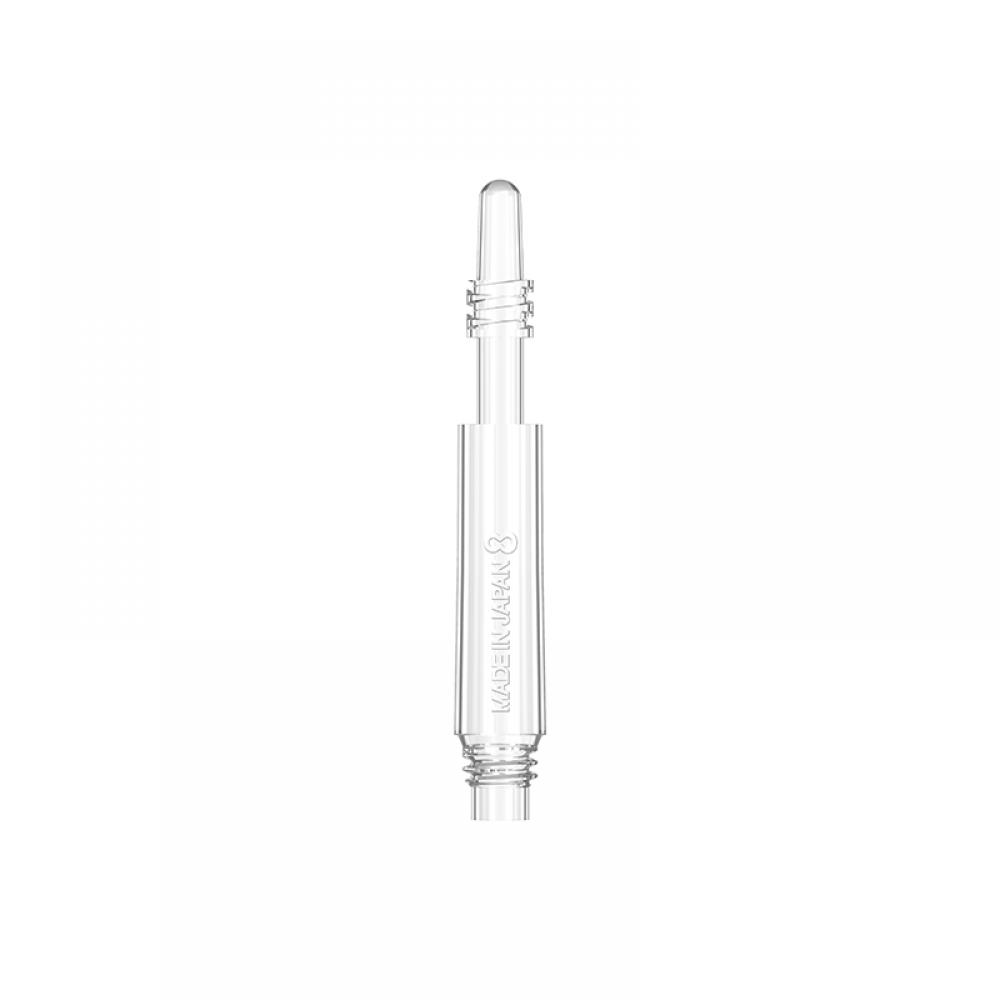  Cañas Shaft 8 Flights Clear Regular Spin 19.0mm Set 3 Unid. 