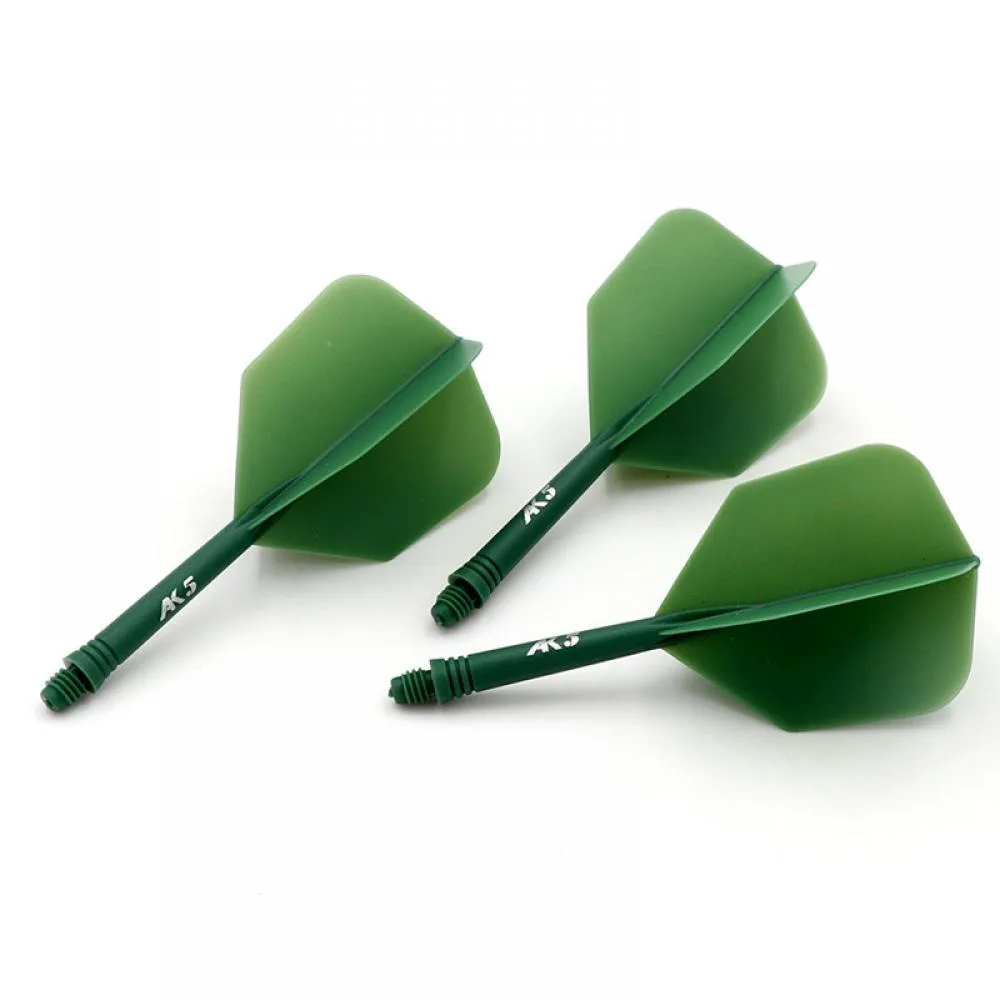 Plumas Cuesoul Flights AK5 Shape Verde Oscuro S
