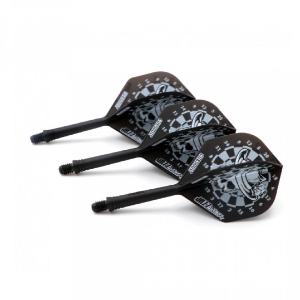  Plumas Cuesoul Flights AK5 Standard M Dartsboard Black White 