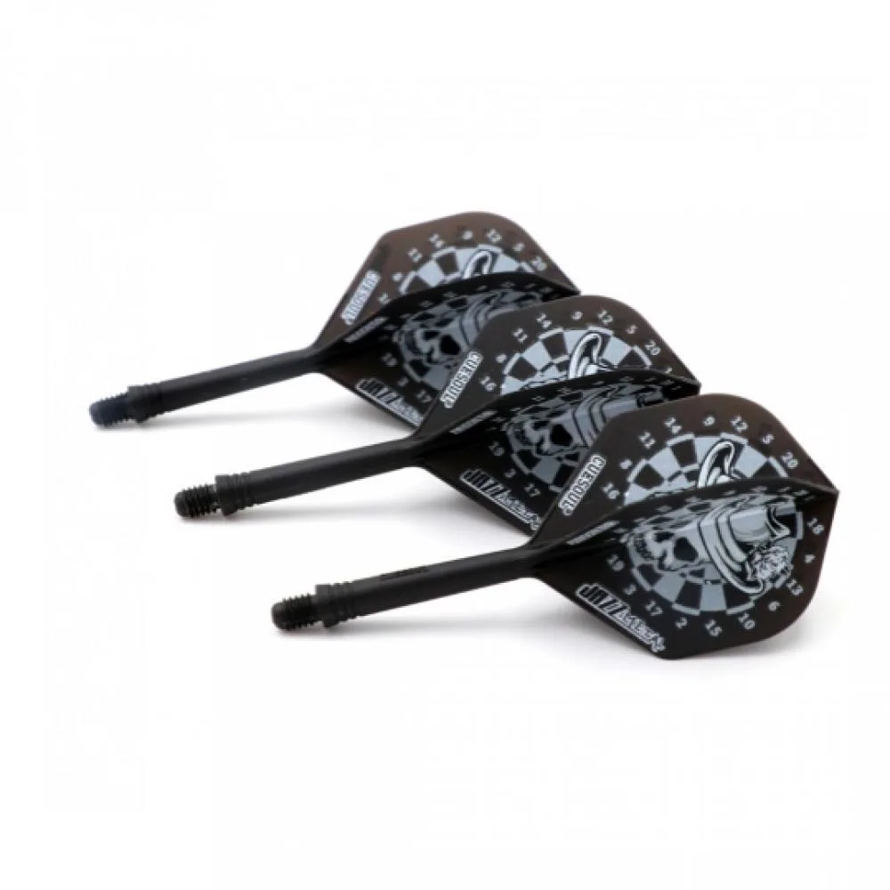  Plumas Cuesoul Flights AK5 Standard M Dartsboard Black White 