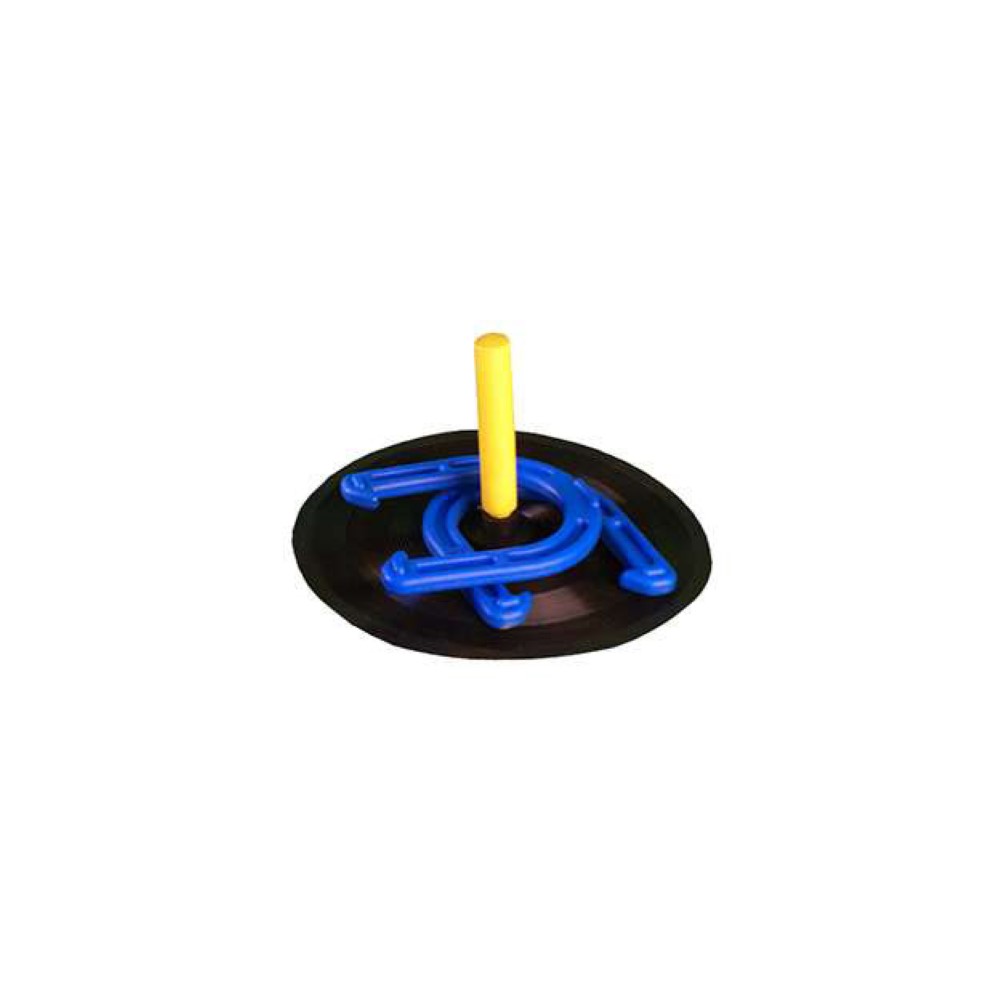 Juego Lanzamiento Herraduras Soporte + 4 Herraduras 