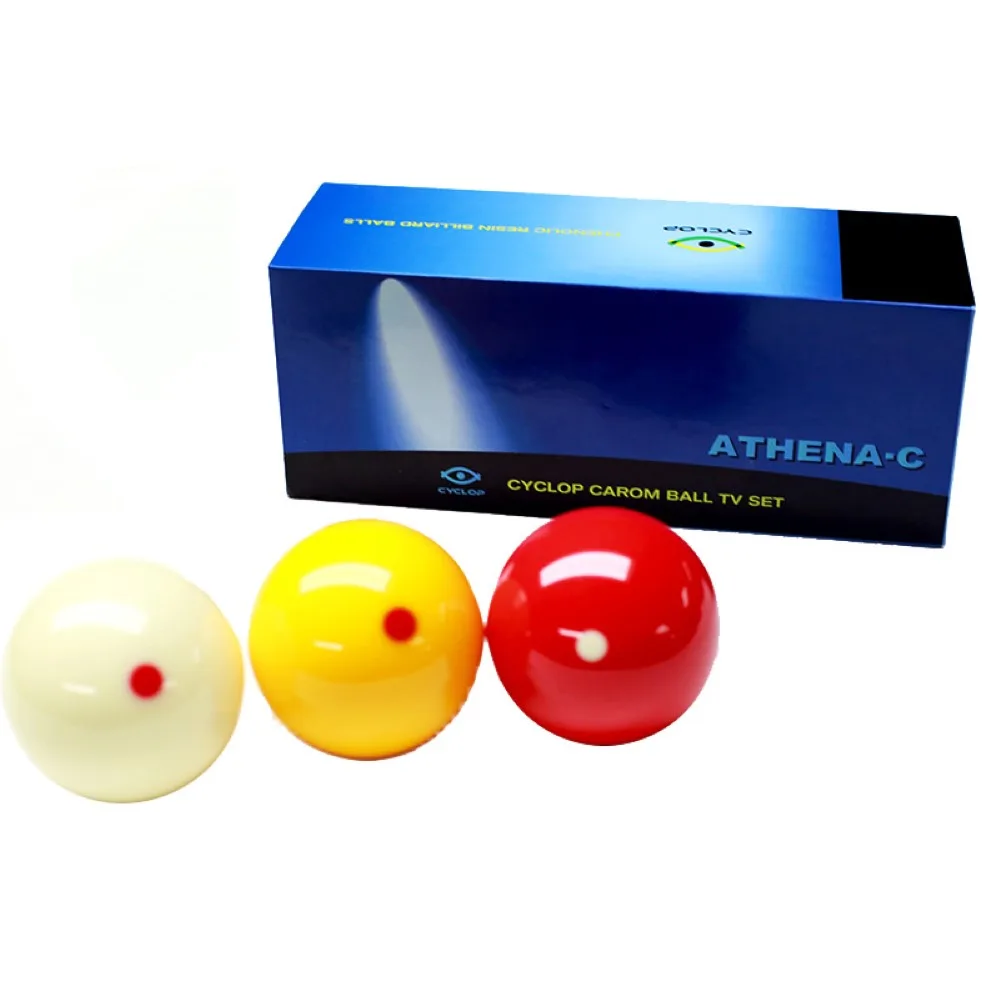 Juego Bolas Cyclop Carom Athena Pro Ball Set 61.5mm 1 Set 3 Bolas