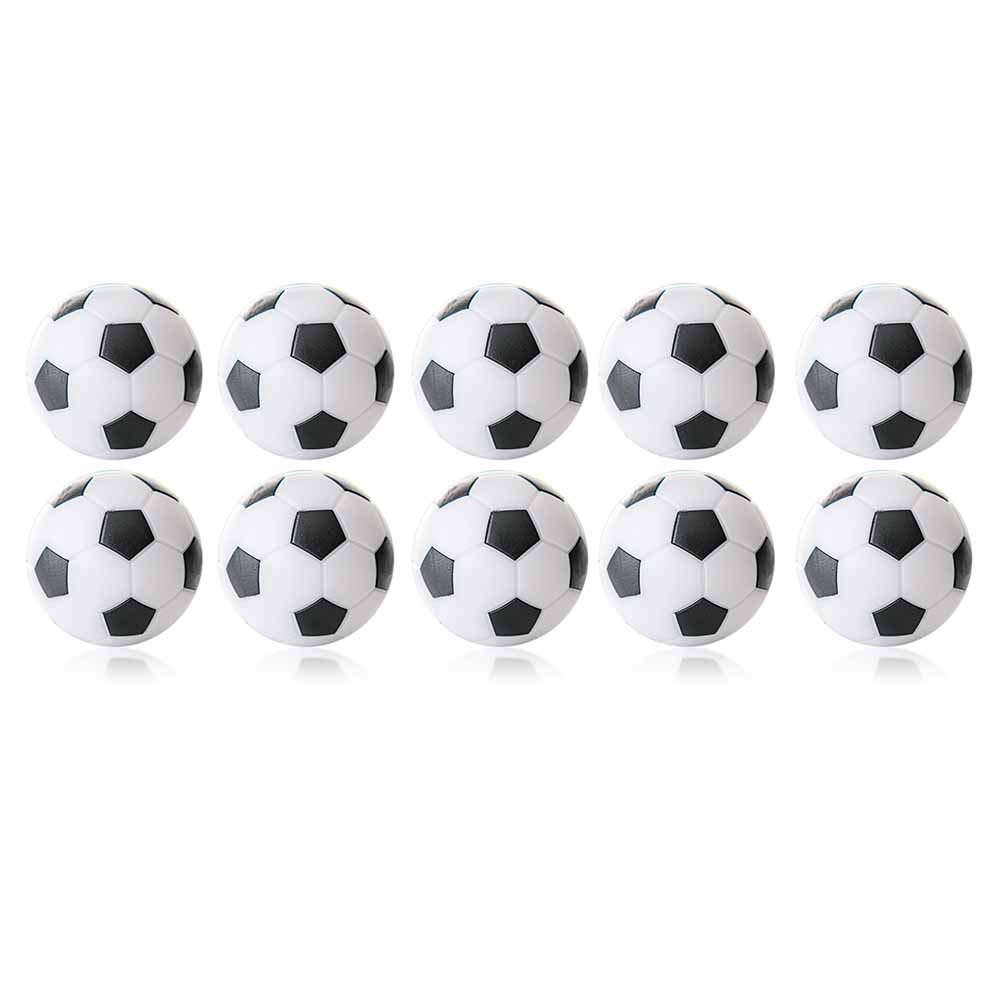 Bola Futbolin Robertson Blanco Negro 24gr 35mm 10 unid