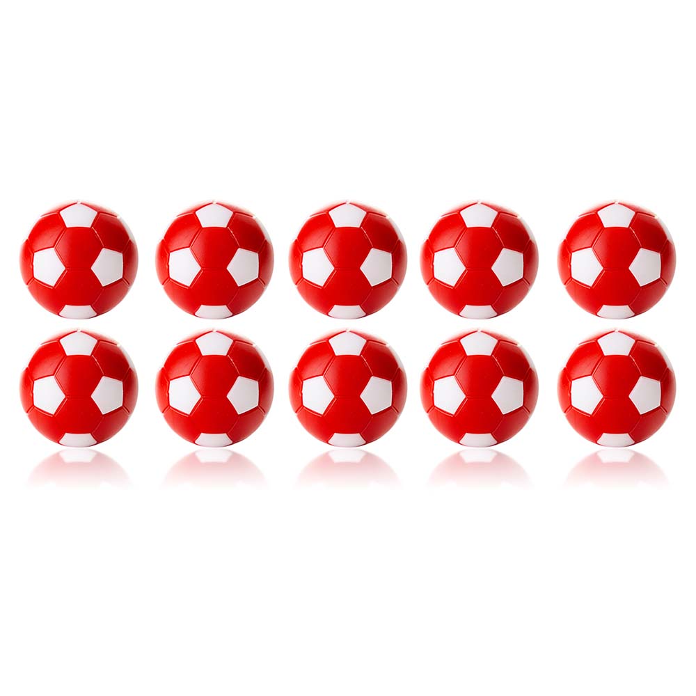 Bola Futbolin Robertson Rojo Blanco 24gr 35mm 10unid