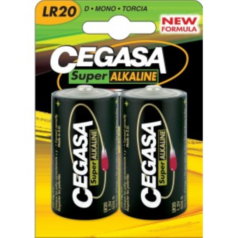 Pila cegasa lr20 Super Alkalina 2 unid. Tipo D