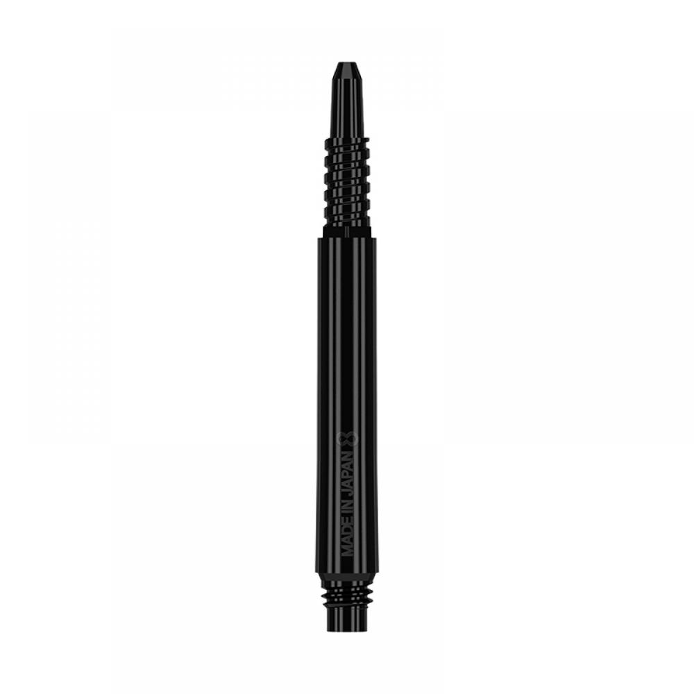 Cañas Shaft 8 Flights Black Regular Fixed 29.5mm Set 3 Unid. 