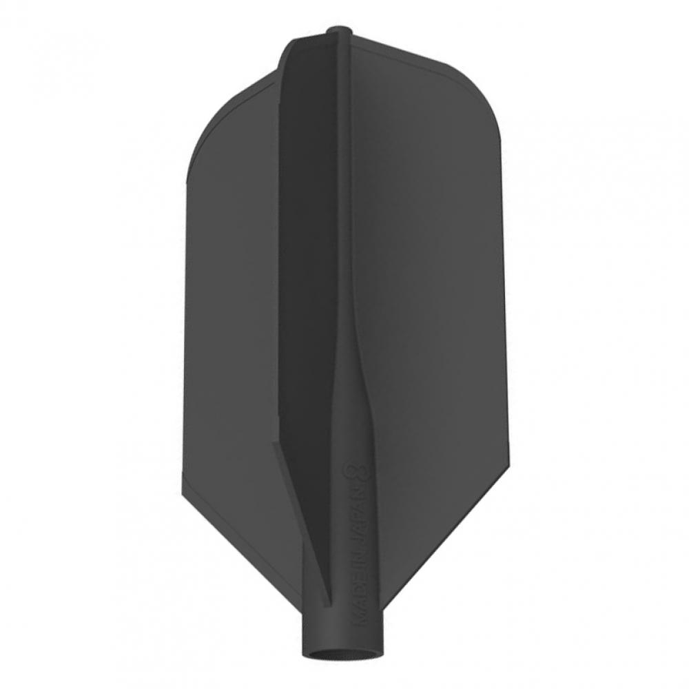  Plumas Flights 8 Flights Slim Negro Set 3 Unit. 