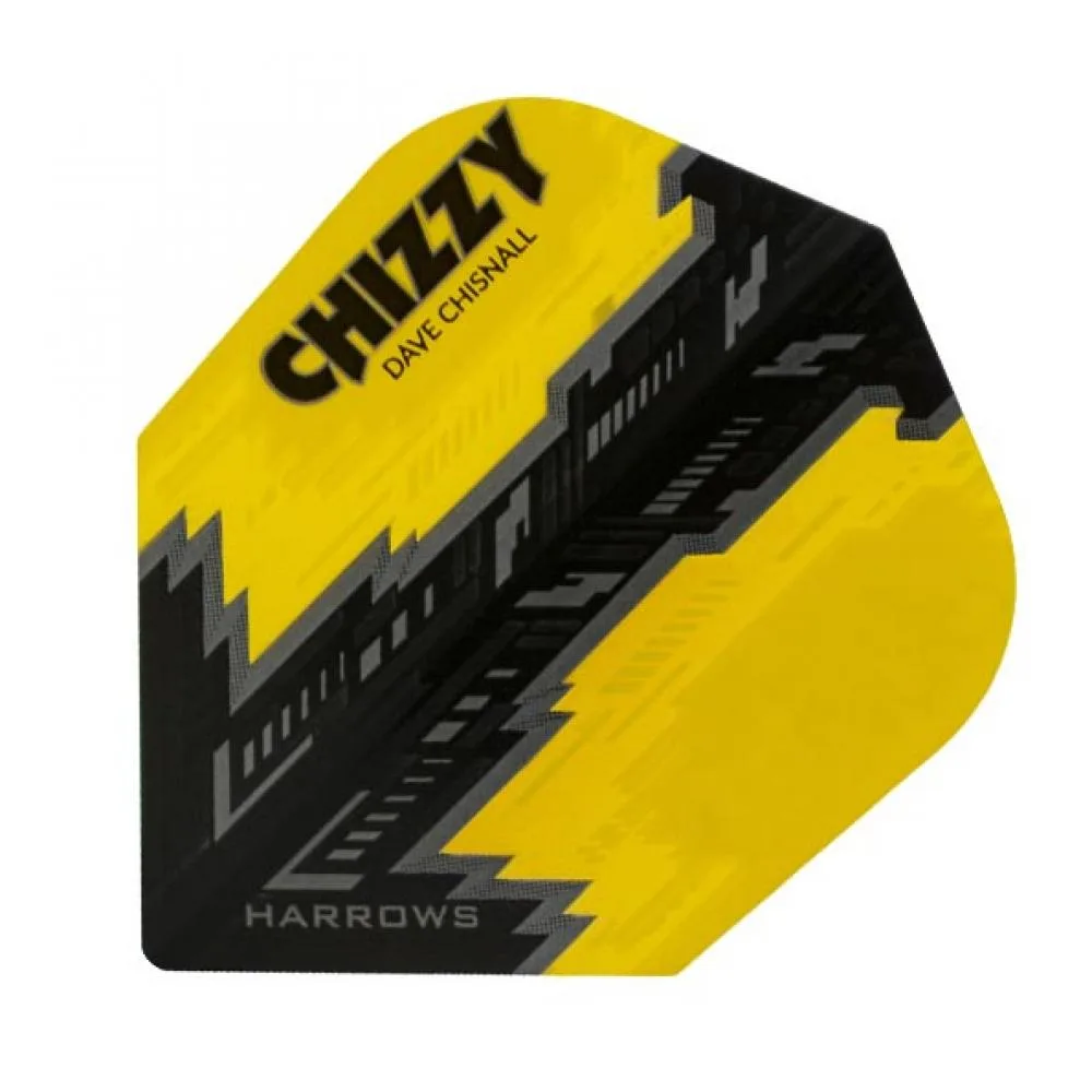  Plumas Harrows Darts Flights Prime Chizzy Yellow Black 