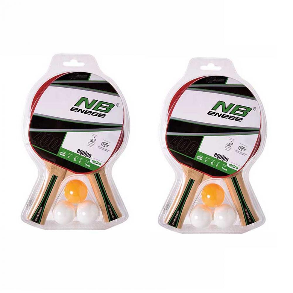 Pack Juego Completo NB Equipo 400 ( 4 palas  + 6 Pelotas)