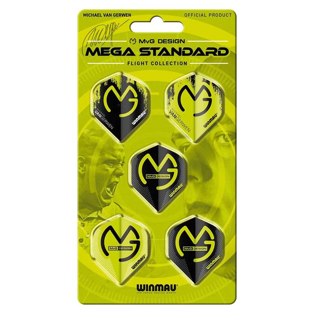  Plumas Winmau Darts Michael Van Gerwen Design Mega Standard 