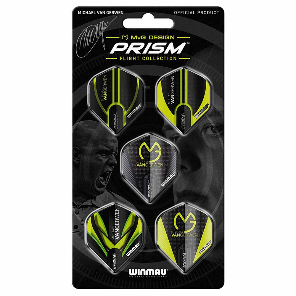  Plumas Winmau Darts Michael Van Gerwen Design Prism Collection 