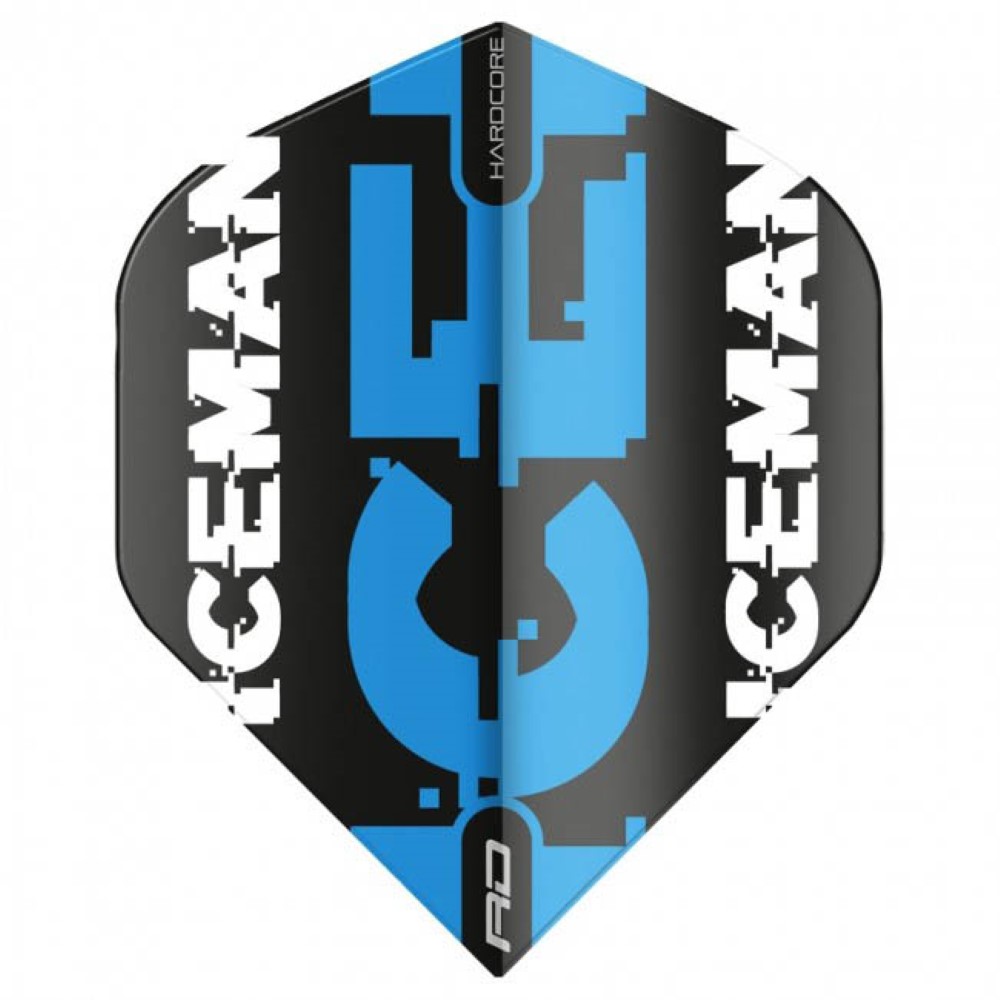  Plumas Flights Red Dragon Hardcore Gerwyn Price Black  Blue Logo 