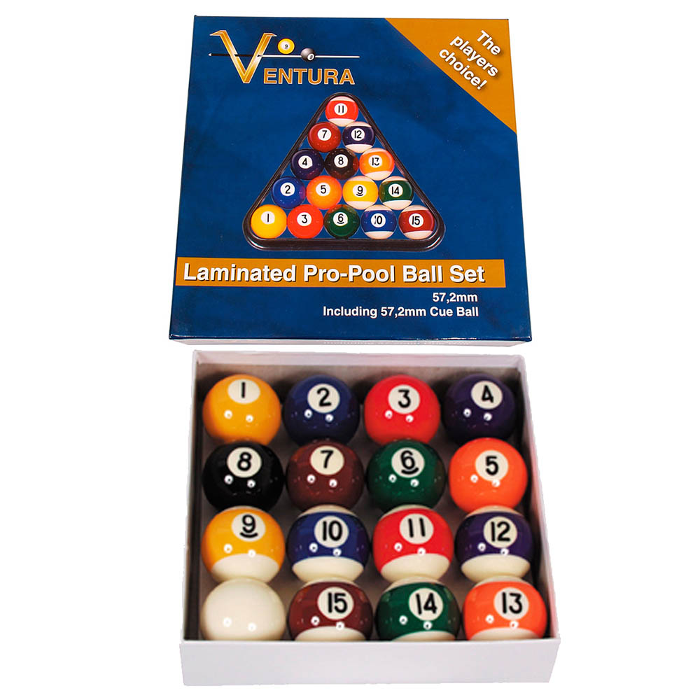 Juego Bolas Billar Ventura Laminated Set 57.3mm
