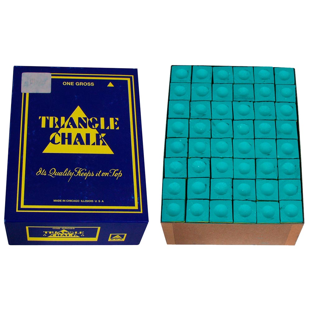 Tiza Billar Triangle Chalk Verde 144 unid