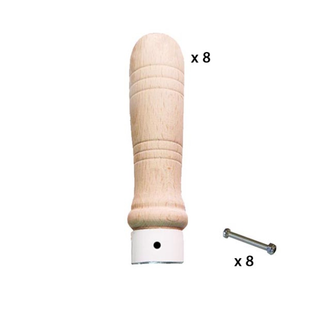Pack 8 Puño Futbolin Duguespi para barra 13mm + 8 Tornillos