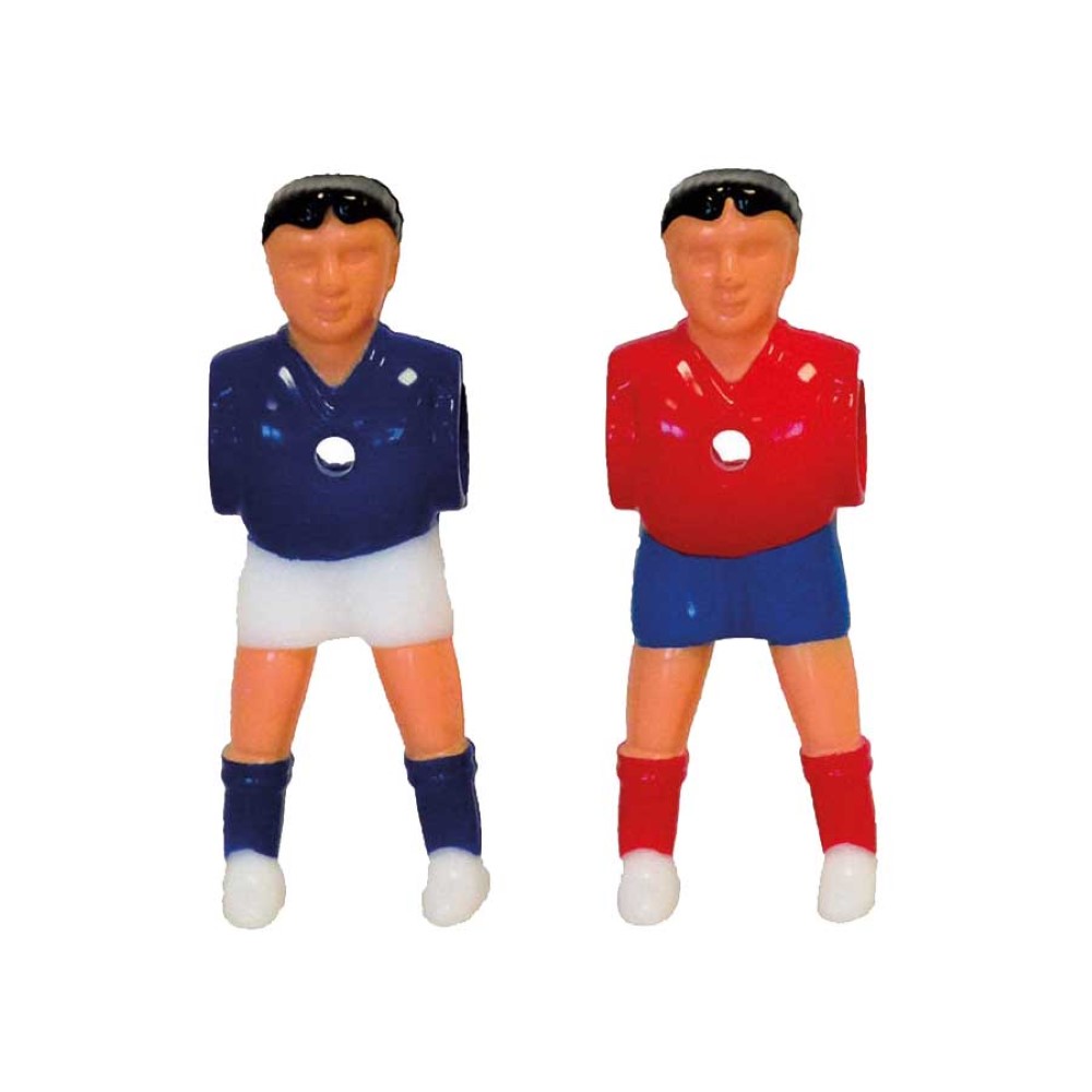 Jugador Futbolines Plastico Pies Separados España Francia 22 unidades