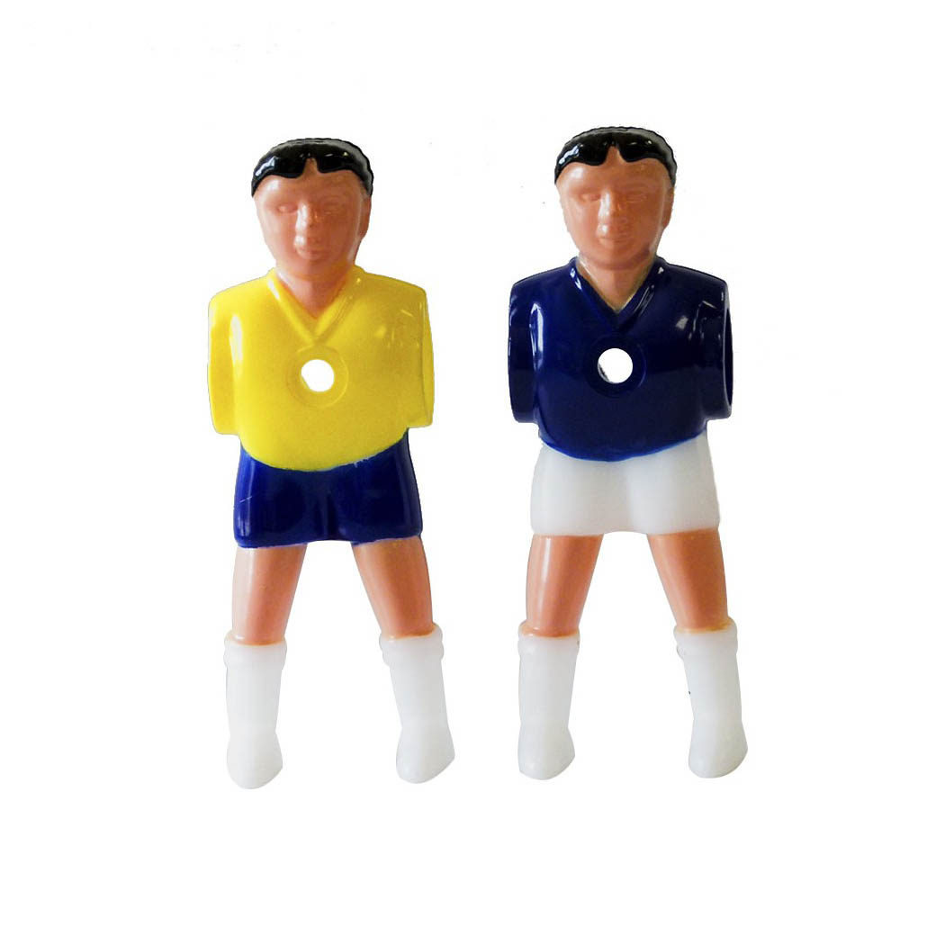 Jugador Futbolines Plastico Pies Separados 16mm  Brasil Francia 22 unidades