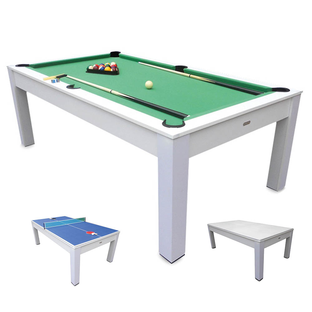 Mesa Billar 3 en 1 White 7 ft