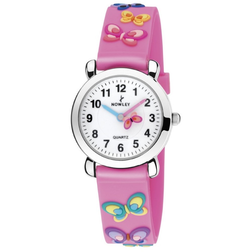 Reloj Nowley Kids Rosa Mariposas 
