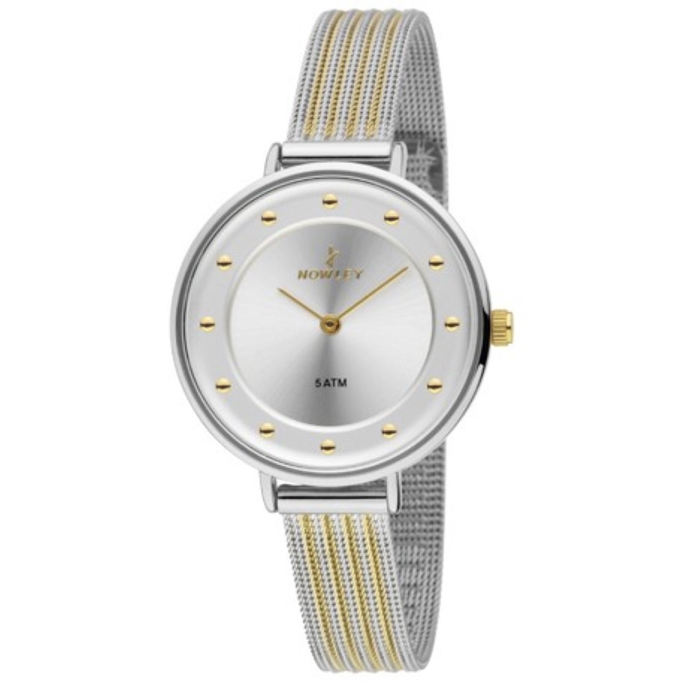 Reloj Nowley con correa blanca para mujer o niña 8-5793-0-5