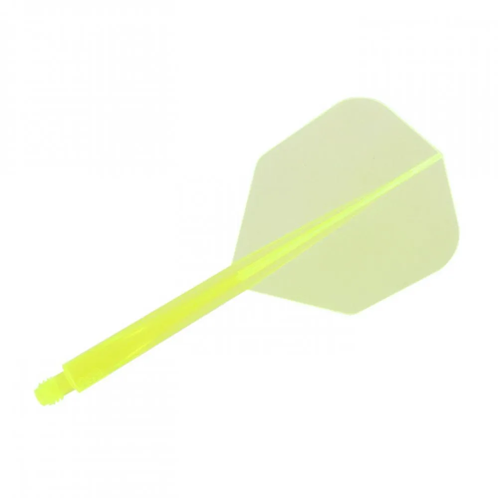 Plumas Condor Axe Shape Neon Amarilla M 27.5mm 3 Uds. 