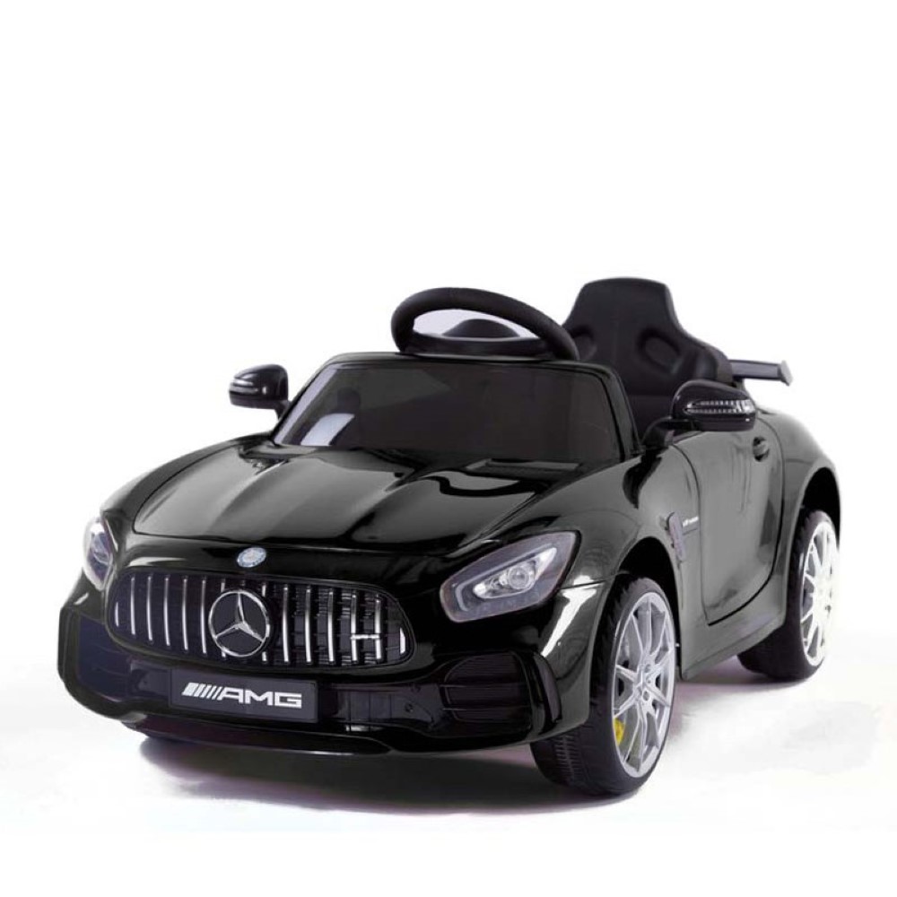 Coche eléctrico Mercedes GTR negro con radio control