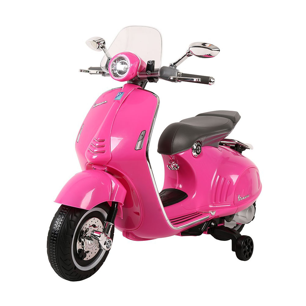 Moto eléctrica Vespa rosa