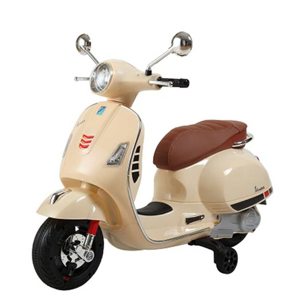 Moto eléctrica Vespa crema