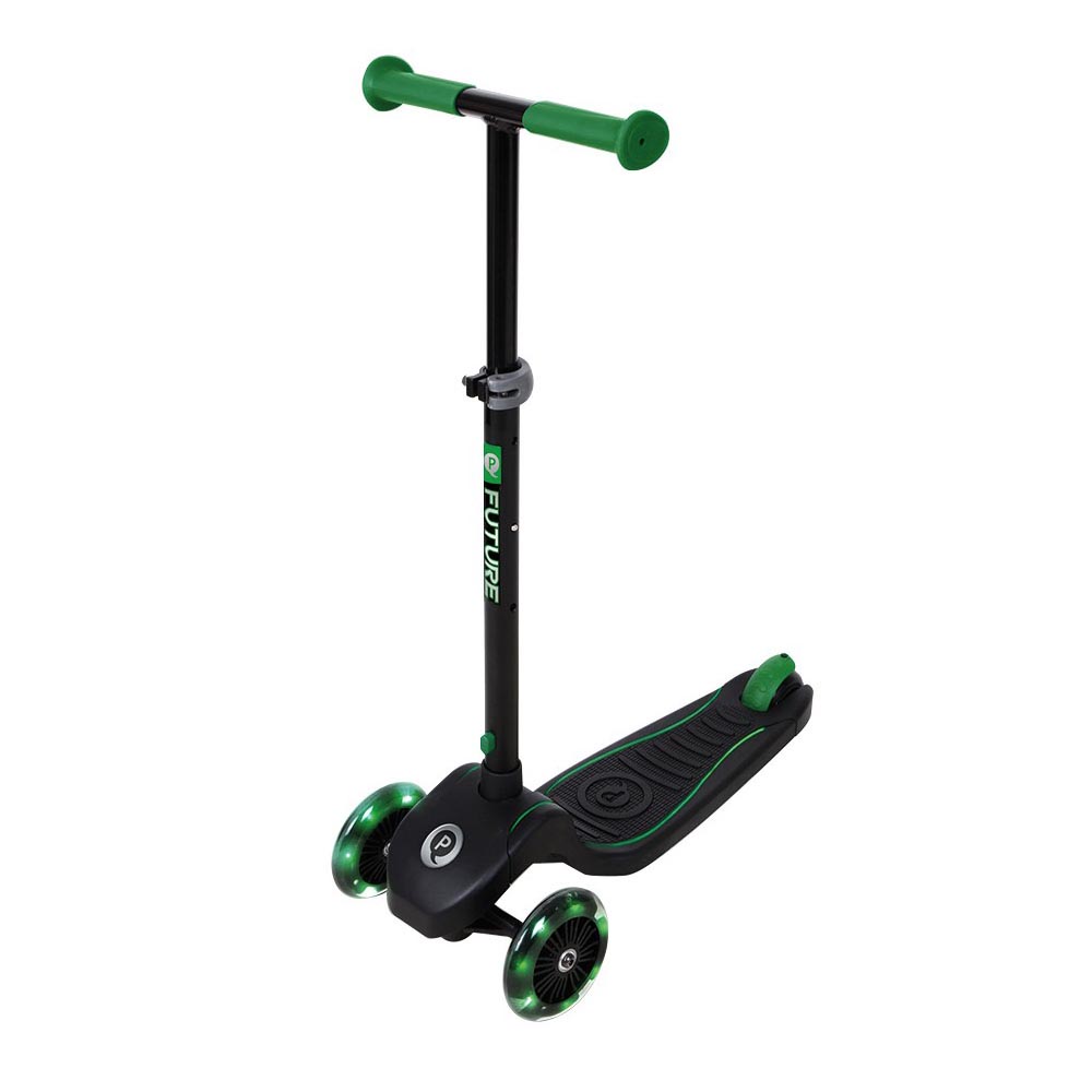 Patinete Future Scooter Verde de Qplay con Luces Led