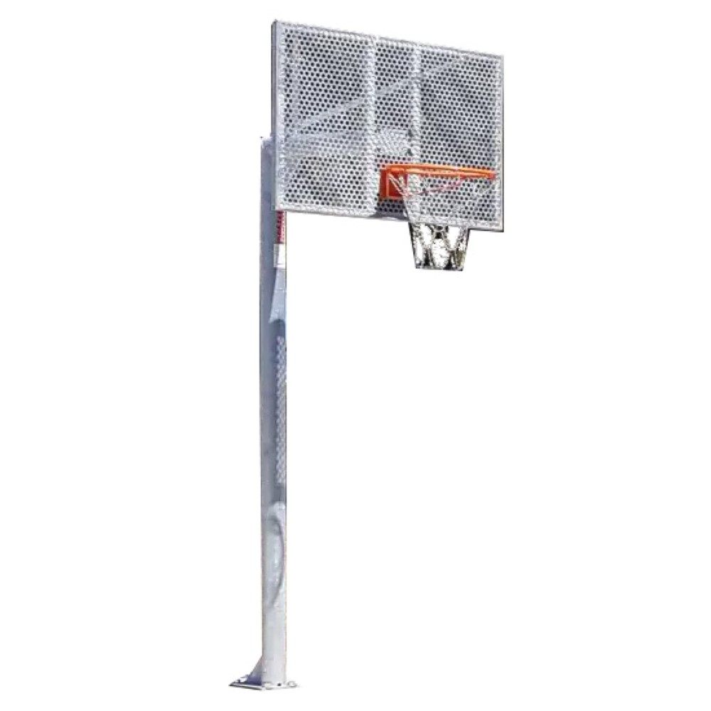 Juego canastas antivandálicas minibasket new tubo 114 mm galvanizadas -incluye aros, redes y tableros-