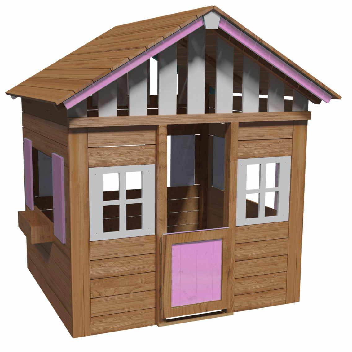 Casita infantil de madera Masgames Lollipop XL rosa