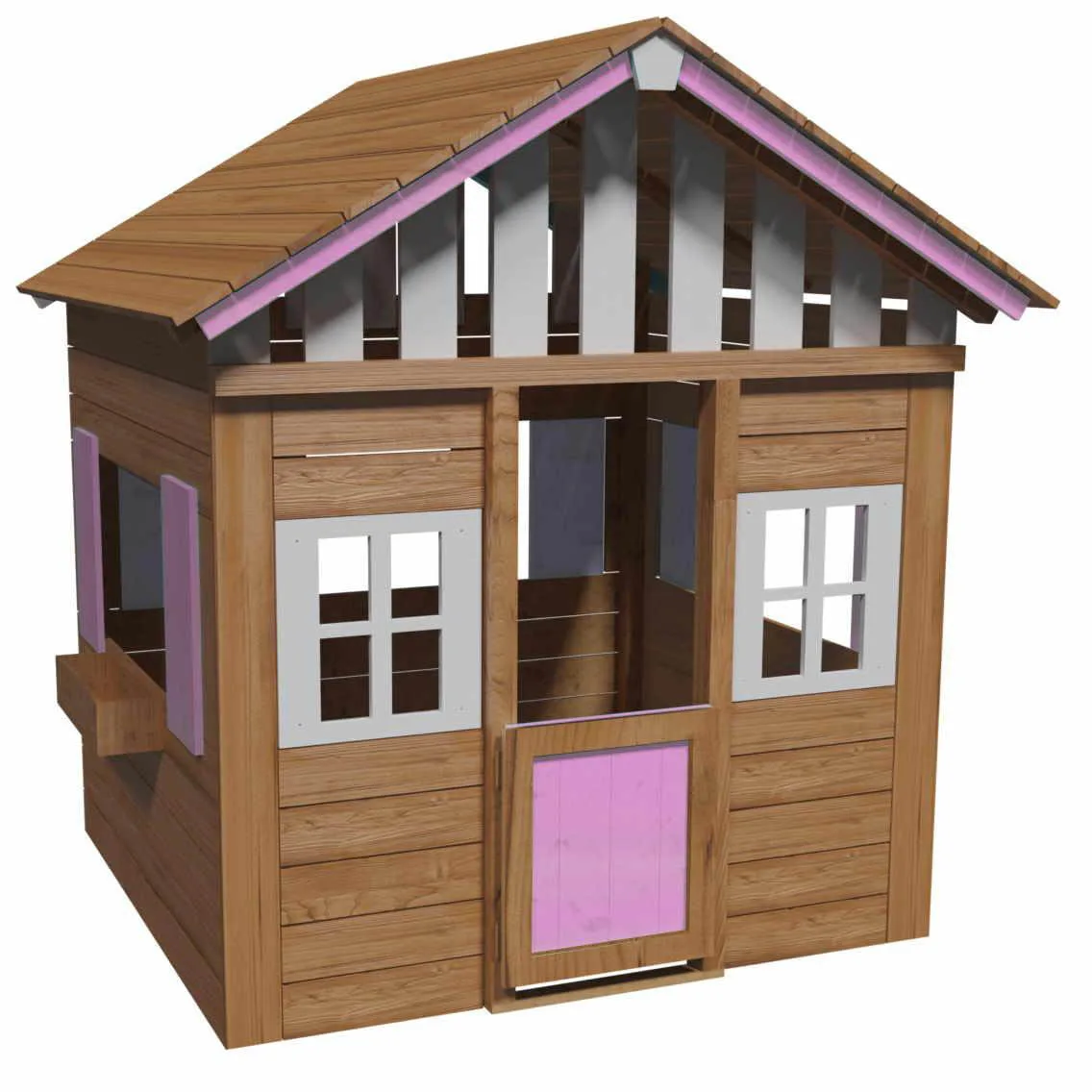 Casita infantil de madera Masgames Lollipop XL rosa