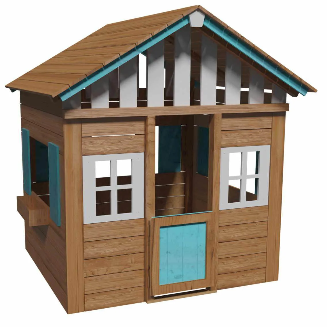 Casita infantil de madera Masgames Lollipop XL azul