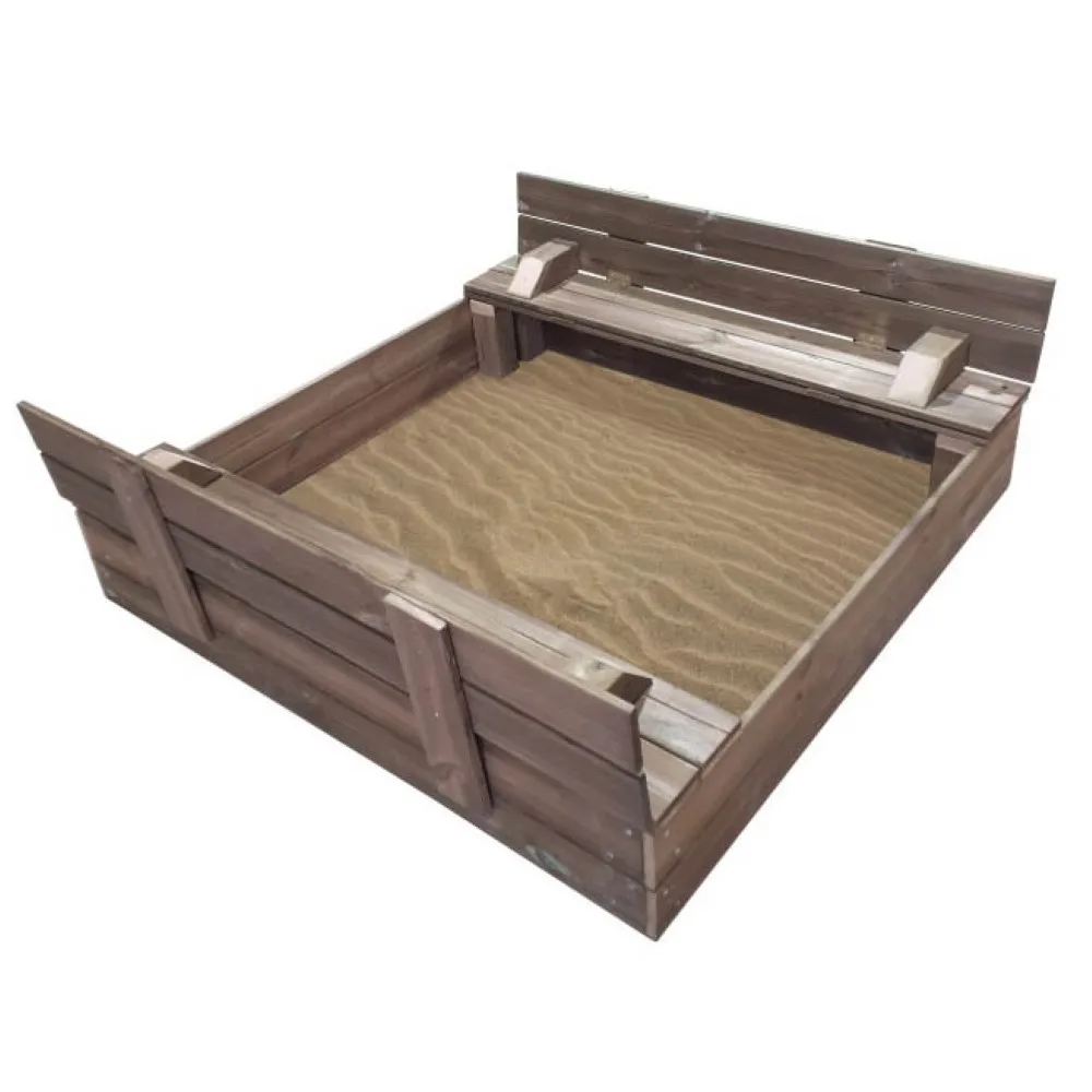 Arenero Tectum con tapa de madera plegable