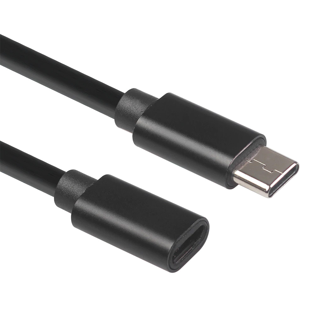 Cable alargador de datos de carga plana USB 2.0 tipo C a tipo C 0,48 G/pliegues bps 
