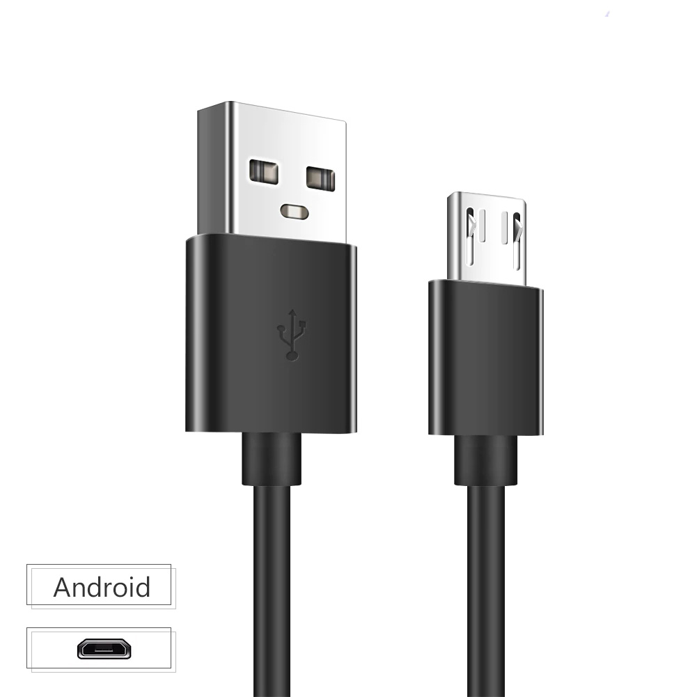 Cable micro usb de 2m negro 