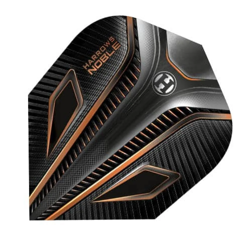 Plumas Harrows Darts Flights Noble Naranja