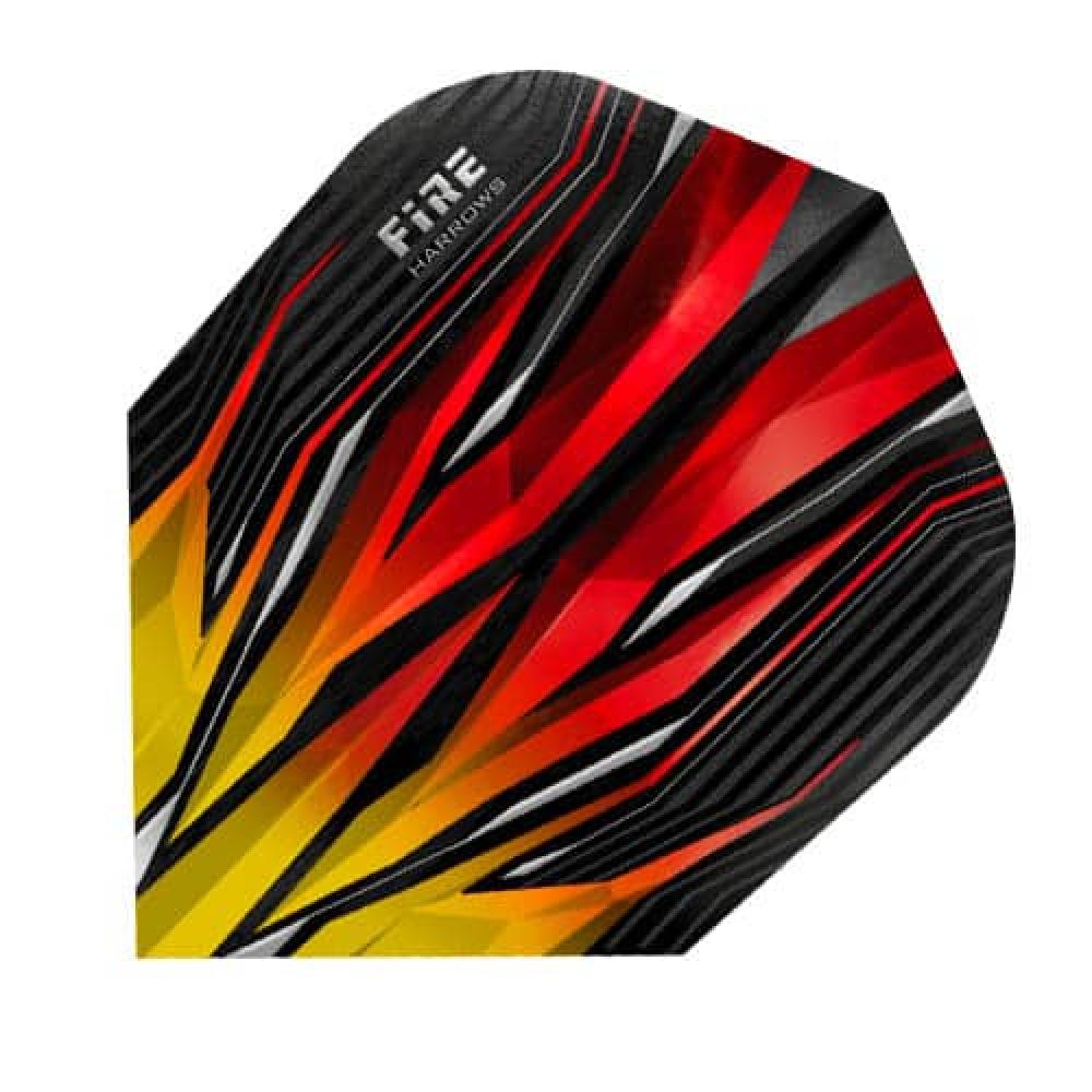  Plumas Harrows Darts Flights Fire Naranja 