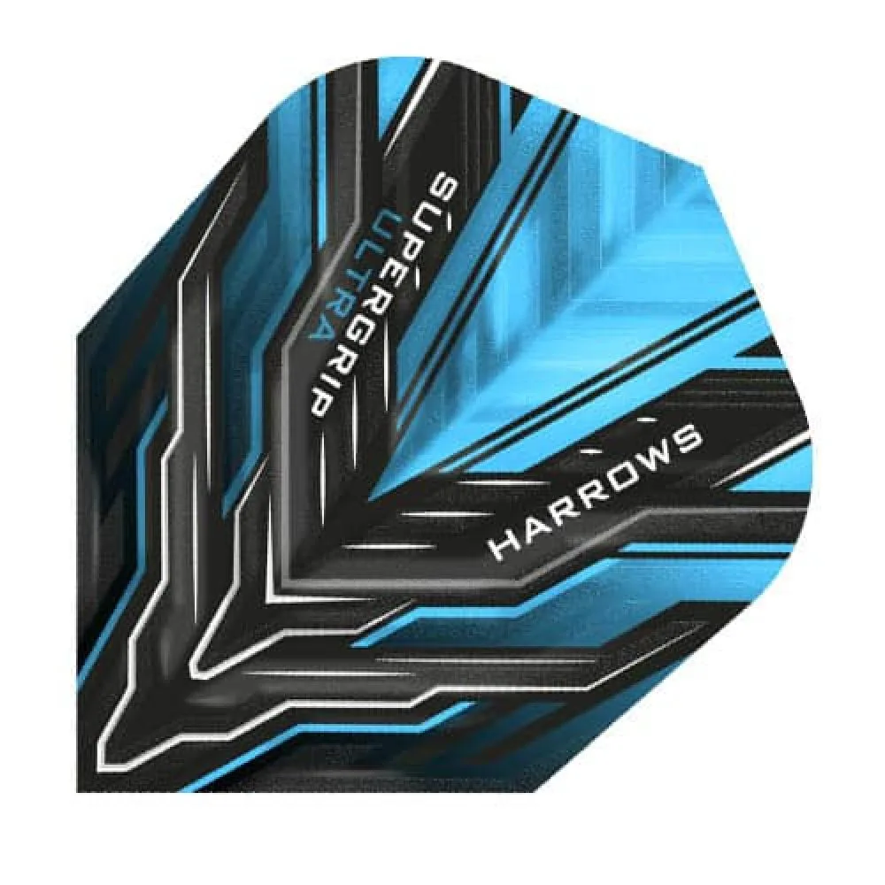  Plumas Harrows Darts Flights Supergrip Ultra Azul 