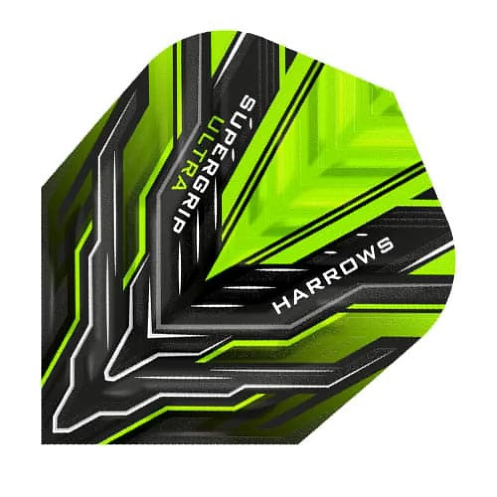  Plumas Harrows Darts Flights Supergrip Ultra Verde 