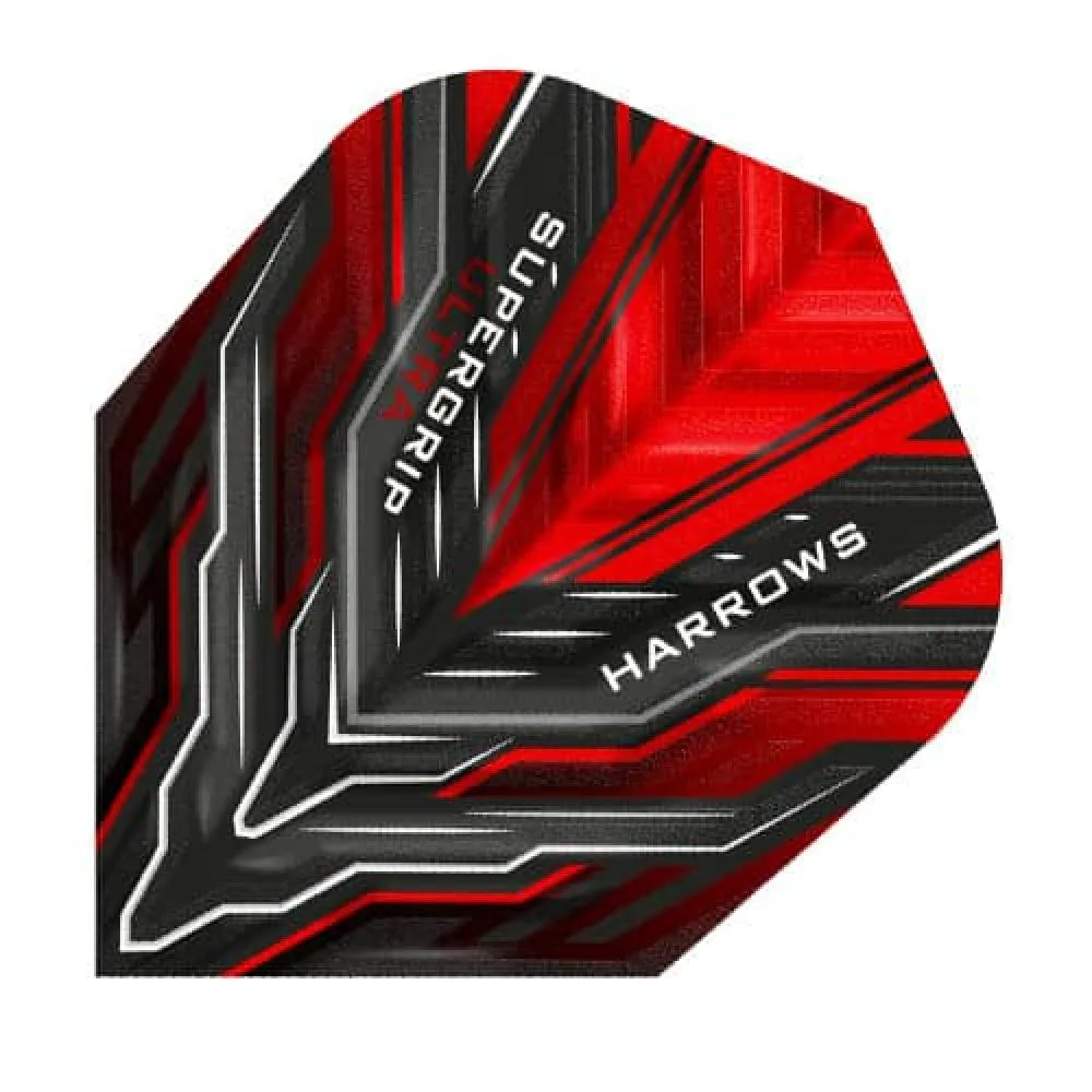 Plumas Harrows Darts Flights Supergrip Ultra Rojo 