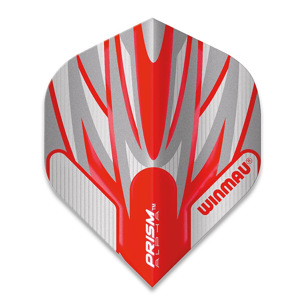  Plumas Winmau Darts Prism Alpha Fire Red Silver 