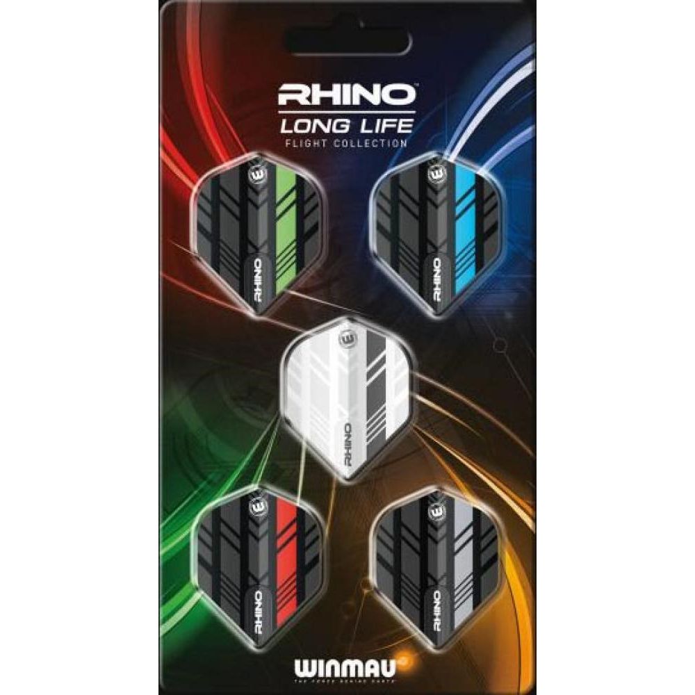  Plumas Winmau Darts Rhino Long Life Flight Collection 