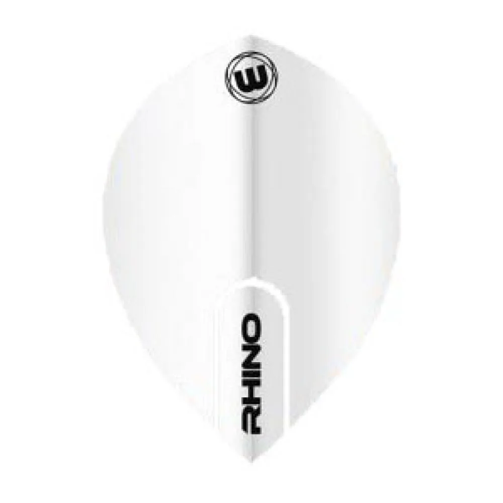 Pluma Winmau Darts Rhino Oval Blanco