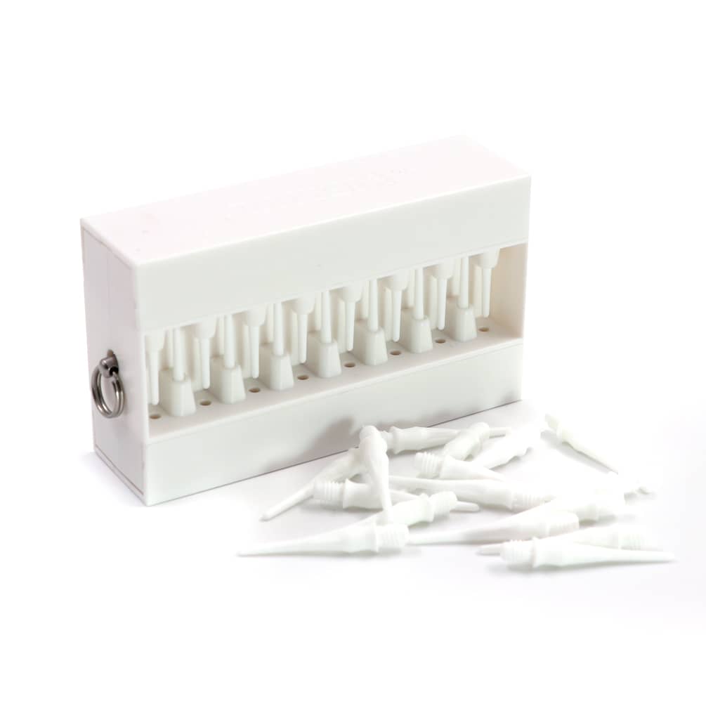 Caja Porta Puntas Dardos Touch Point White